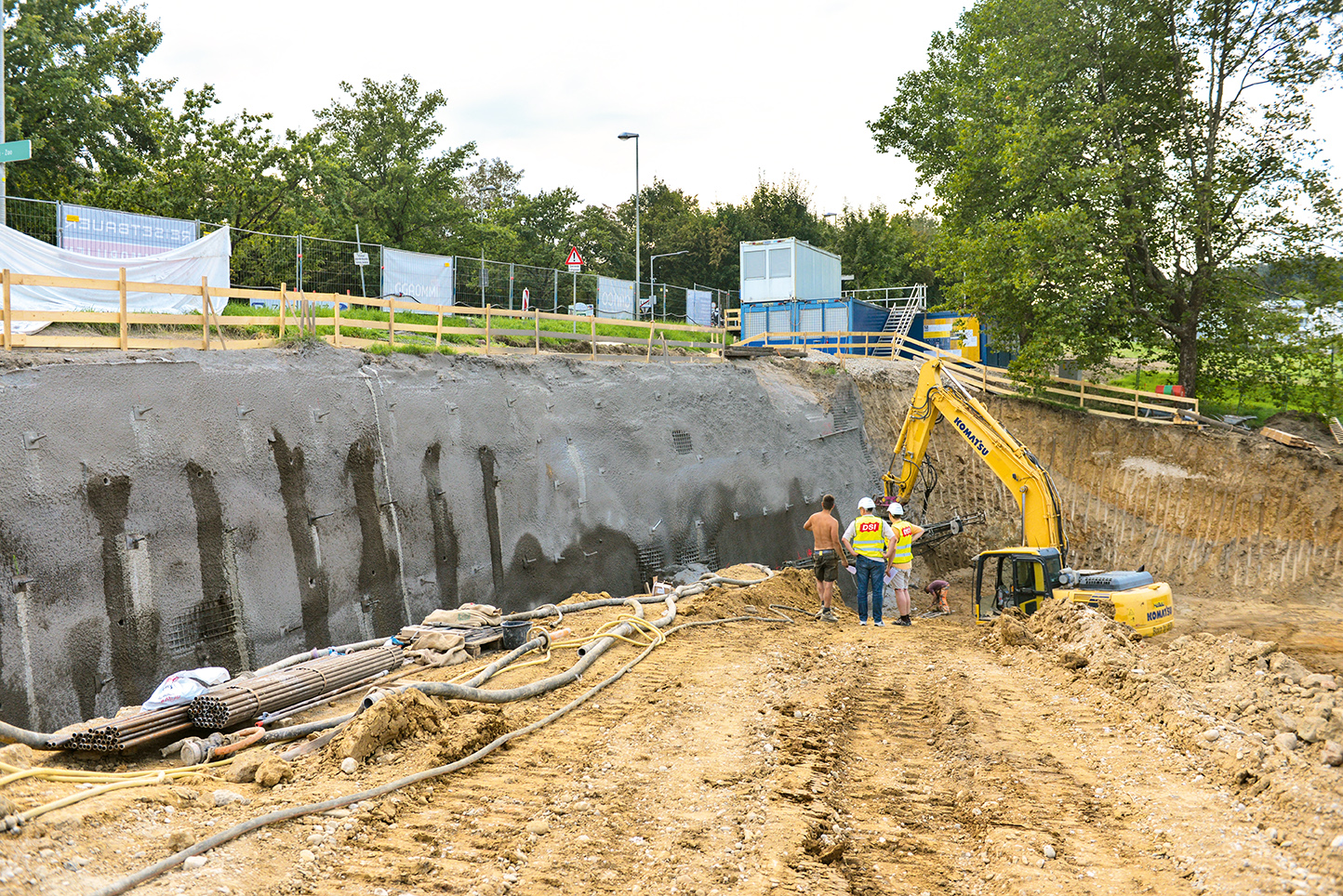 The Hagen Residential Community in Linz: DSI Hollow Bar System stabilizes Excavation The Hagen Residential Community in Linz: DSI Hollow Bar System stabilizes Excavation