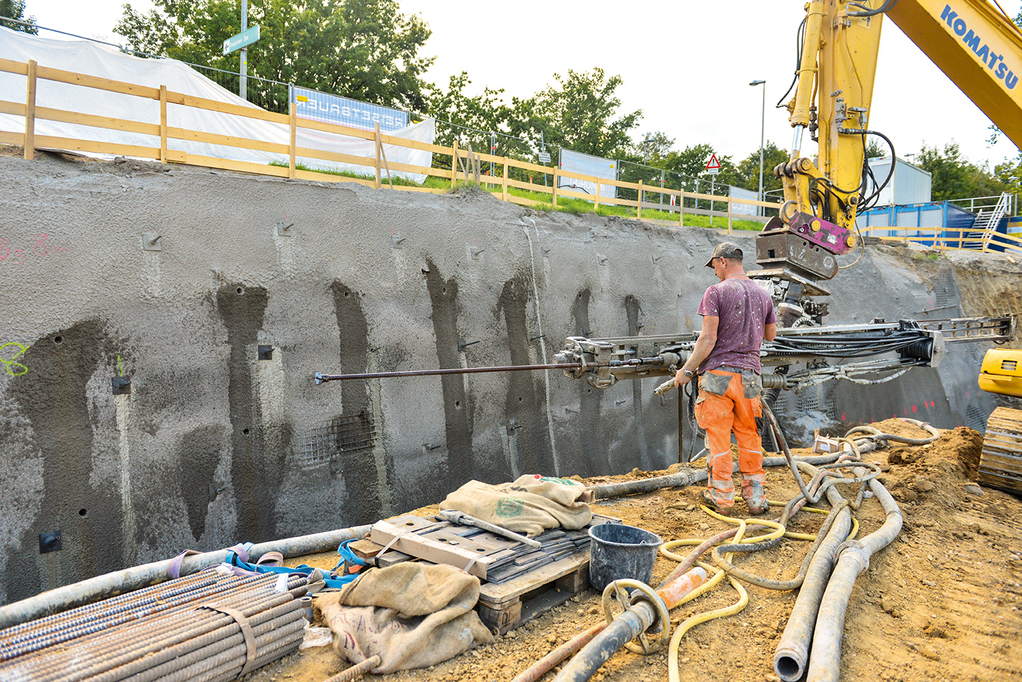 The Hagen Residential Community in Linz: DSI Hollow Bar System stabilizes Excavation The Hagen Residential Community in Linz: DSI Hollow Bar System stabilizes Excavation